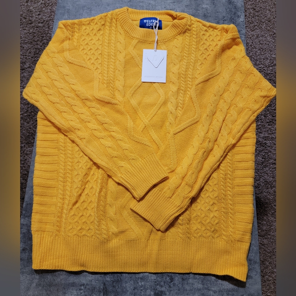 Aelfric Eden Cable Knit Sweater Oversized Rory Gilmore Crewneck Knitted